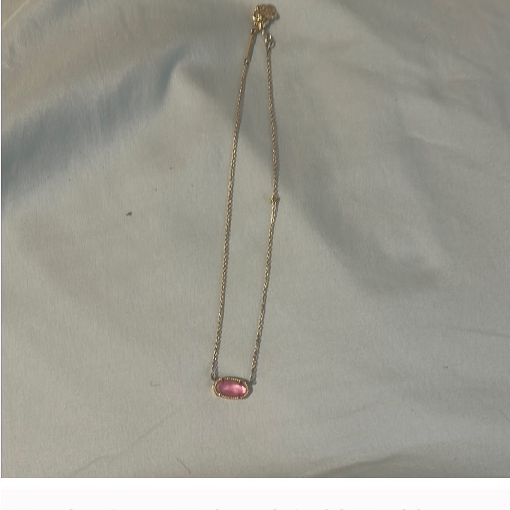 Elegant Pink Stone Necklace